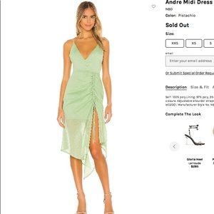 Revolve NBD Dress in Pistachio Green XXS (fits like XS)